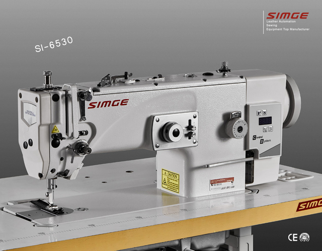 SI-6530 Industrial flat bed zigzag sewing machine with integrated motor