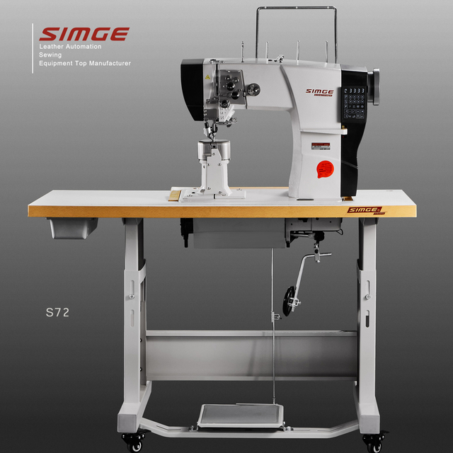 S72 Double Needle Post Bed Sewing Machine With LCD Controller